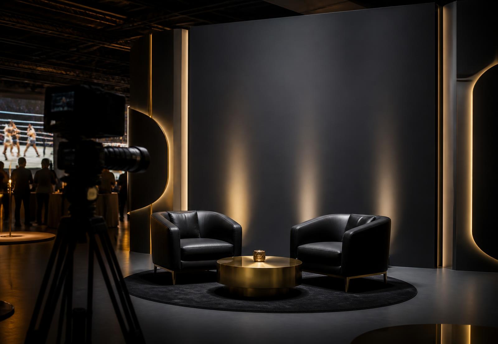 Premium branded interview set and lounge activation